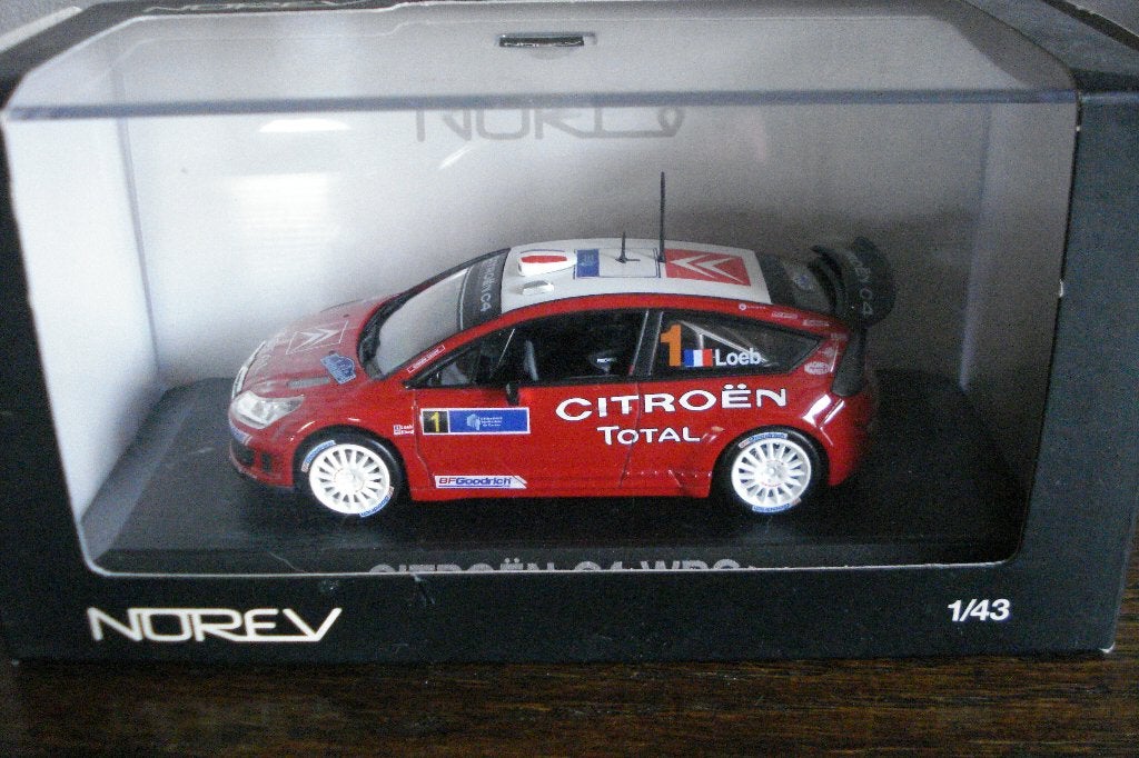 Citroën C.4. WRC, Hobby en Vrije tijd, Modelauto's | 1:43, Gebruikt, Auto, Norev, Ophalen of Verzenden