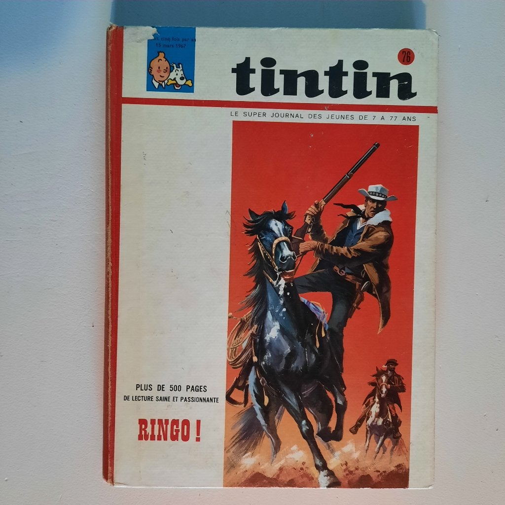 Reliure Tintin n 76 . 1967., Enlèvement ou Envoi