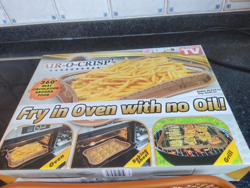 Air Fry om eenvoudig en vetarm te bakken in de oven, Autres marques, Brun, Comme neuf, Enlèvement