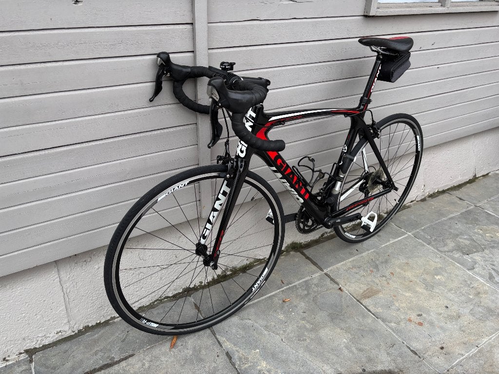 koers race fiets Giant TCR volledig carbon in uitmuntende st, Ophalen, 28 inch, Giant, Zo goed als nieuw