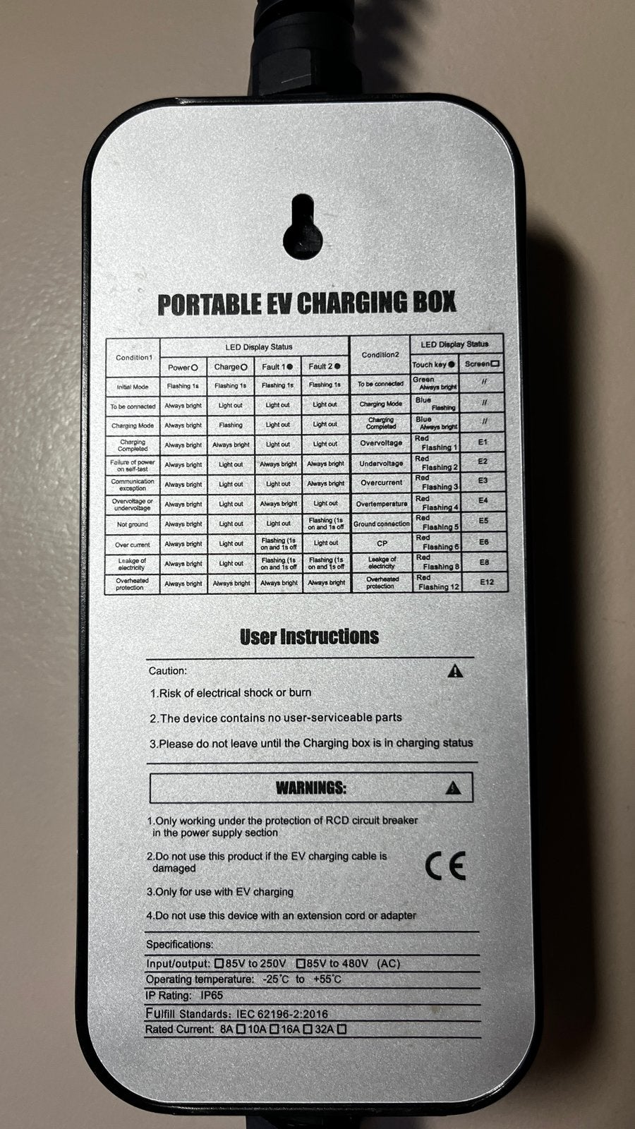 Voldt oplader, Auto diversen, Ophalen, Zo goed als nieuw, Laadpaal en Laadkabel