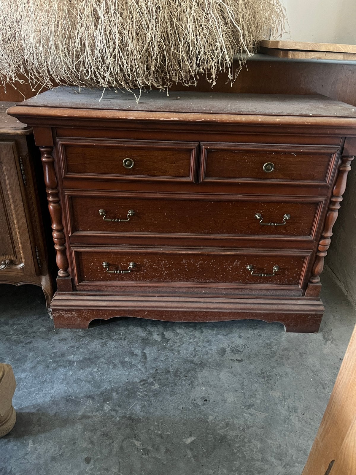 Ladenkast in massief hout, Ophalen