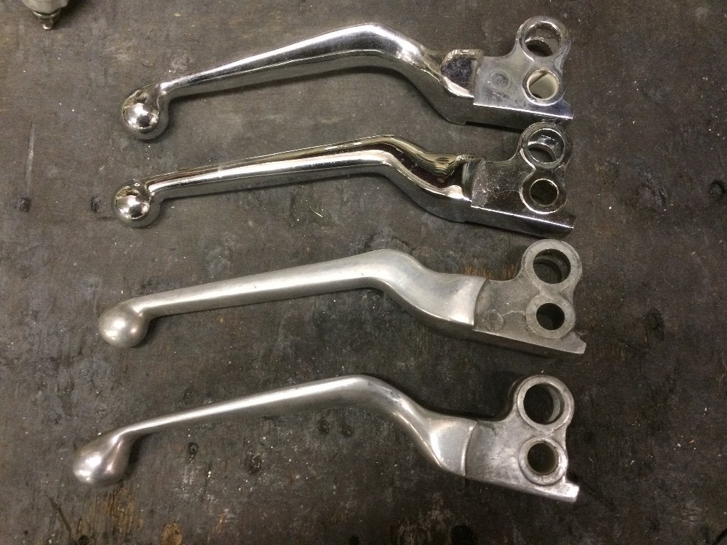 Leviers de frein/embrayage Harley en chrome/aluminium, Enlèvement, Utilisé