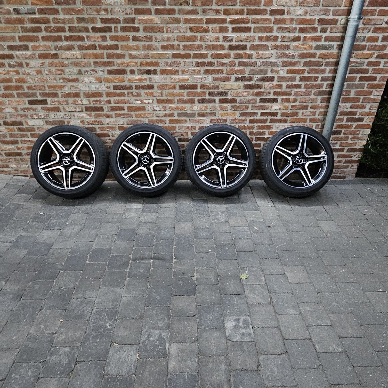 19 inch amg mercedes velgen, Pneus et Jantes, Pneus été, Utilisé, 225 mm