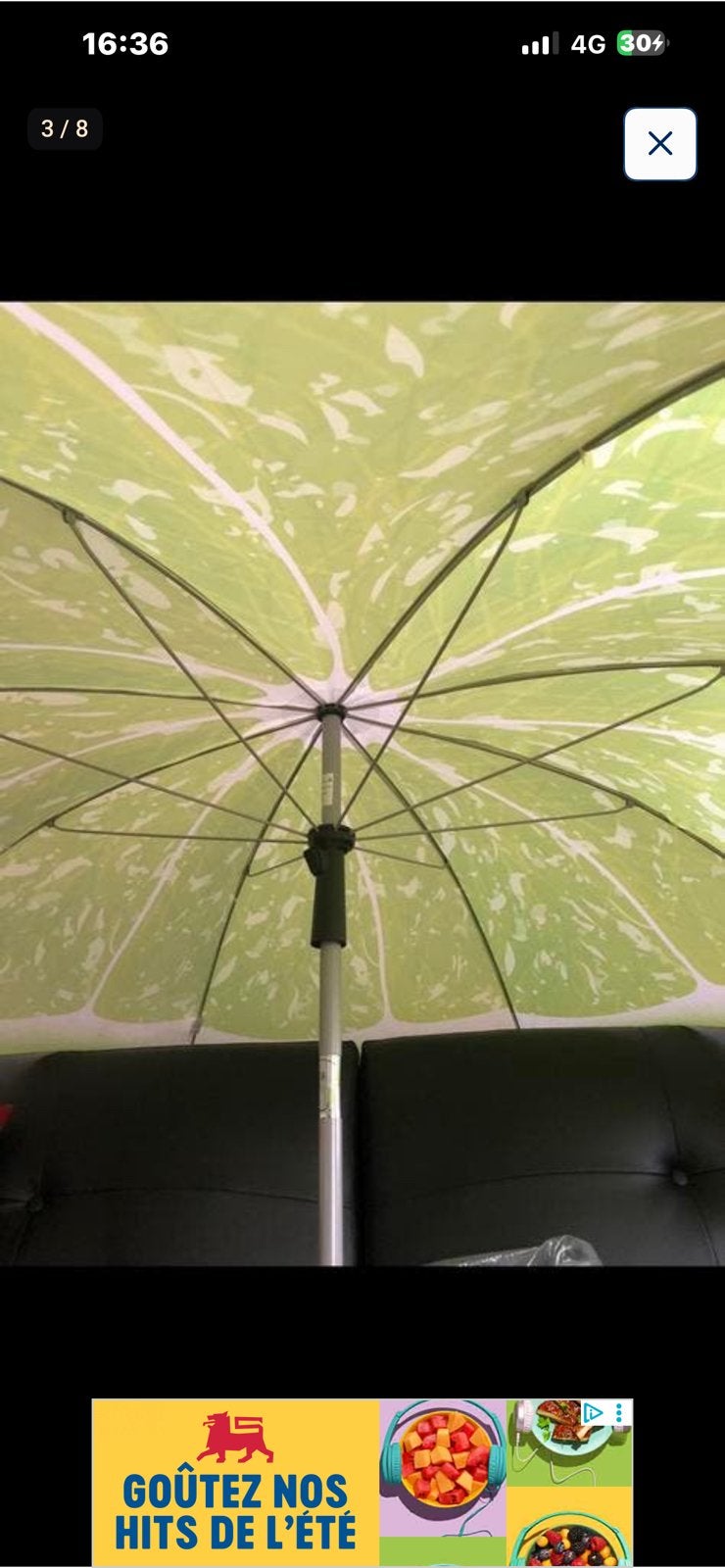 PARASOL DE QUALITÉ NEUF, Caravanes & Camping, Accessoires de tente, Enlèvement ou Envoi, Comme neuf