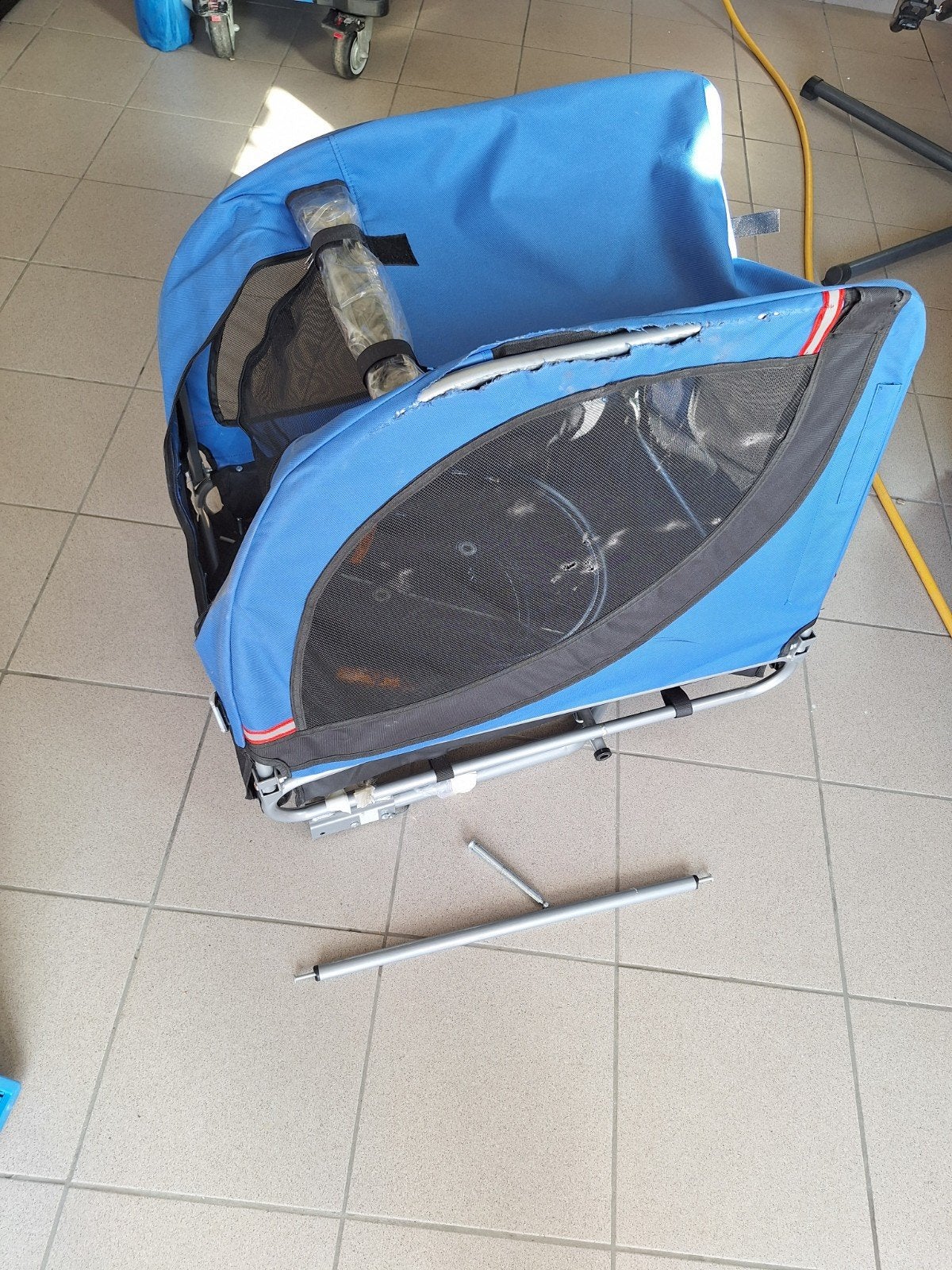 hondenfietskar beschadigd, Ophalen