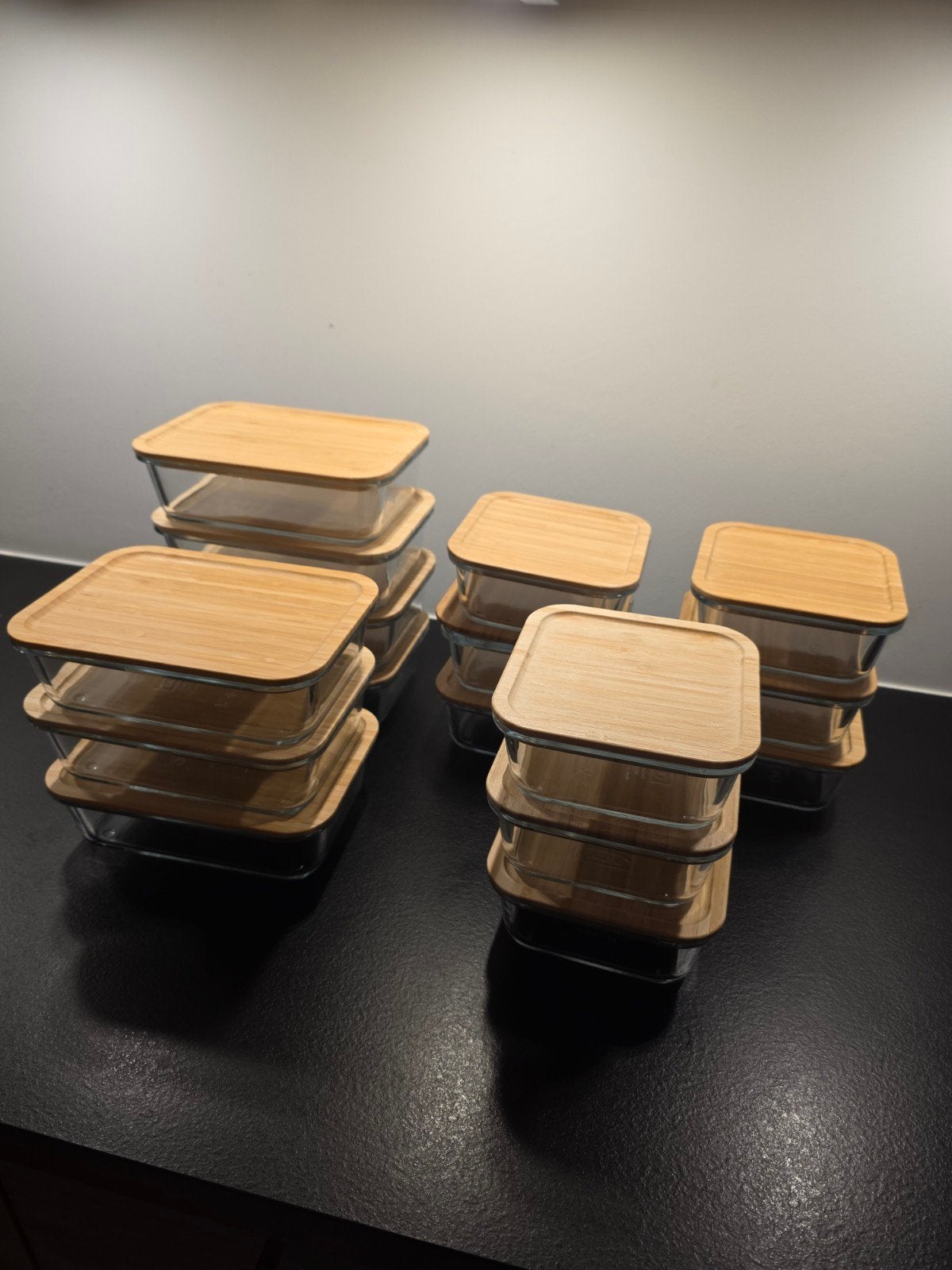 Glazen opbergdozen IKEA set, 18 stuks, incl deksels, Ophalen, Zo goed als nieuw