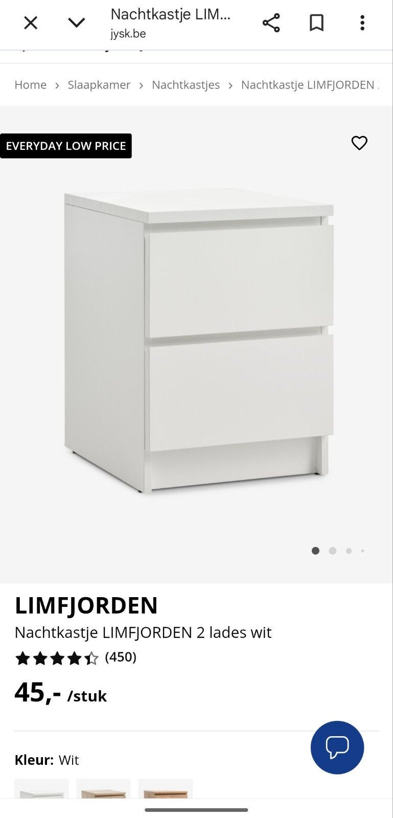 2 gratis witte Yisk nachtkastjes, Maison & Meubles, Chambre à coucher | Tables de chevet, Enlèvement