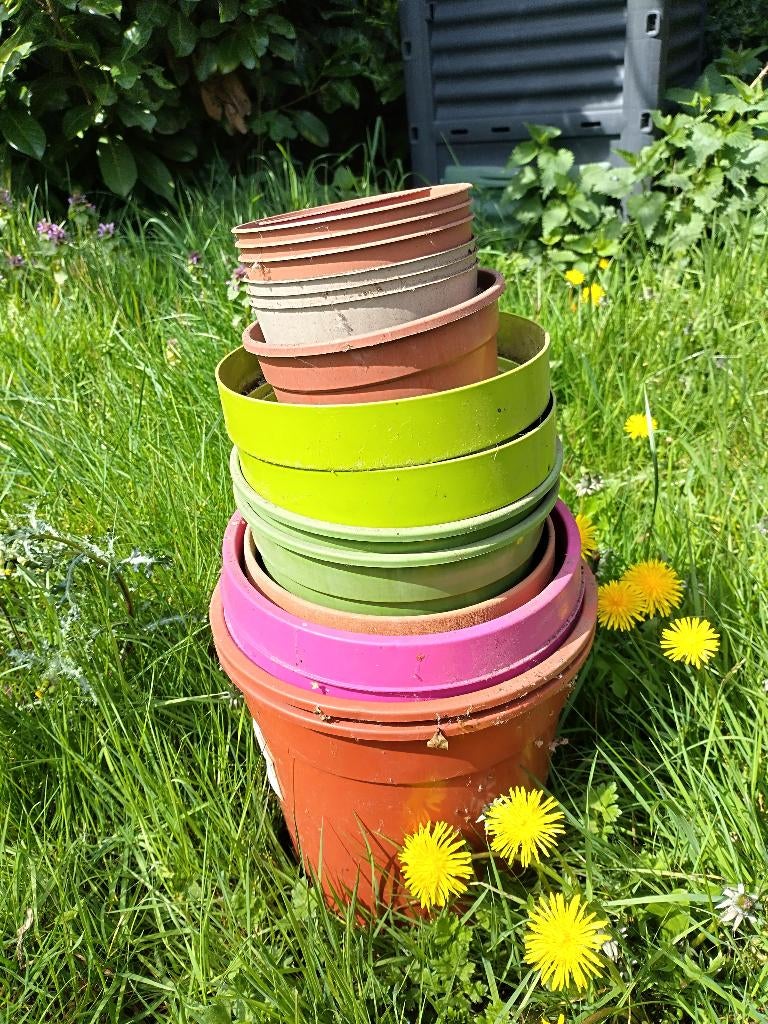 Lot de pots pour fleurs., Enlèvement, Synthétique