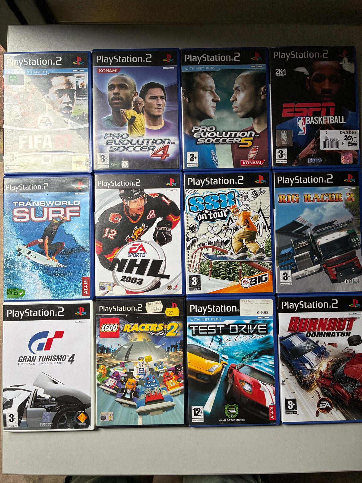 12 PS2 Spellen Pakket Playstation 2 spellen, Games en Spelcomputers, Verzenden, Zo goed als nieuw
