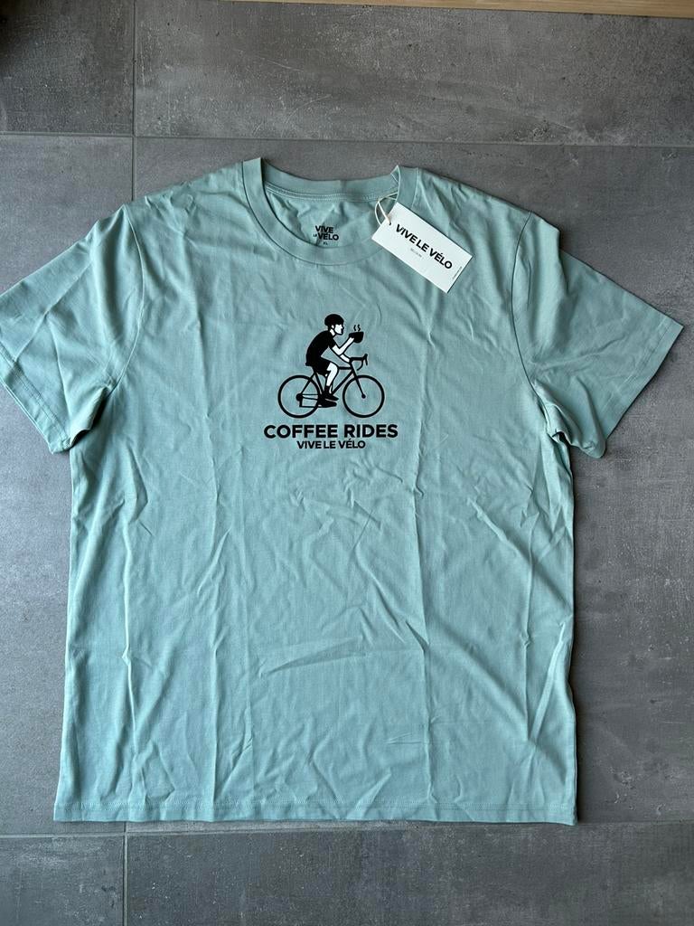 Vive le vélo - Lichtgroene T-shirt. Maat XL. Nieuw, Ophalen of Verzenden, Nieuw, Maat 56/58 (XL), Groen