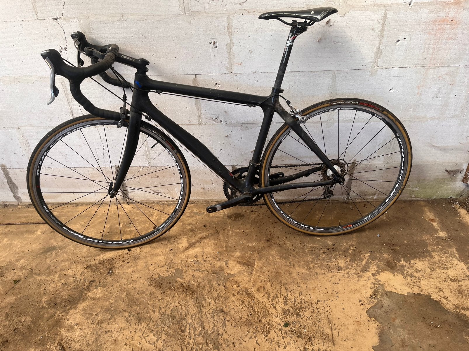 Prorace carbon koersfiets maat 52, Fietsen en Brommers, Fietsen | Racefietsen, Ophalen, Gebruikt, Carbon, Heren