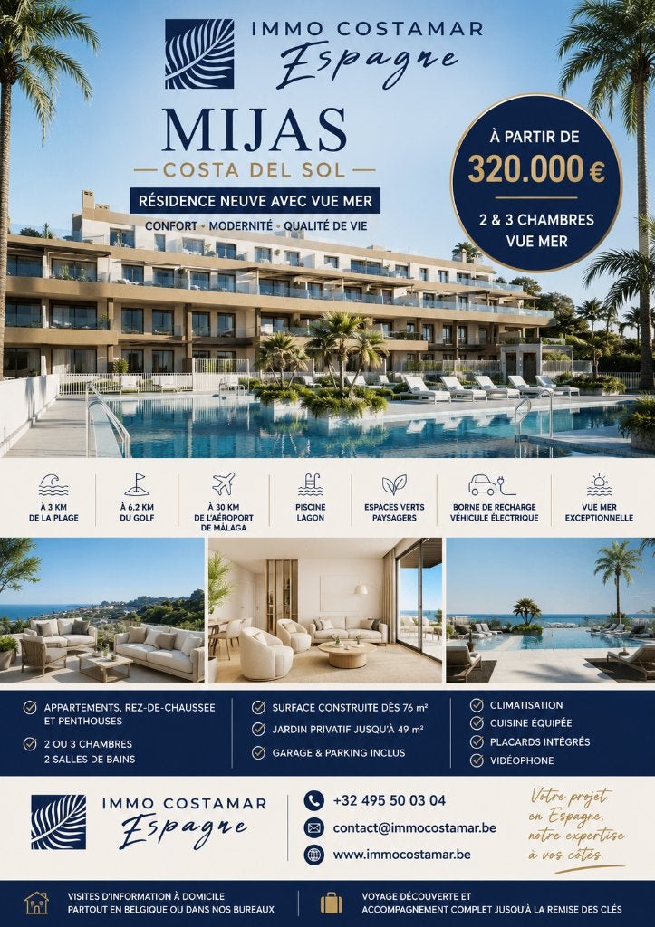 appartement a vendre espagne costadelsol, 80 m², 2 kamers, Stad, Appartement