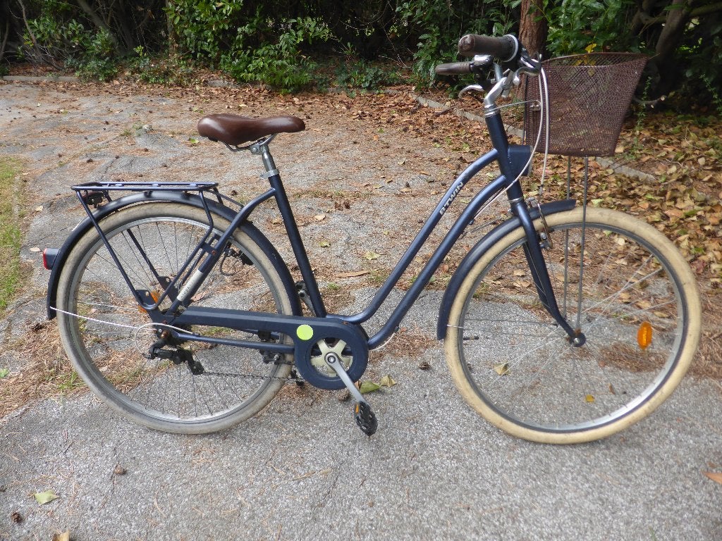 damesfiets Btwin rijklaar, verlichting in orde - vaste prijs, Fietsen en Brommers, 53 tot 56 cm, Ophalen, Gebruikt, Versnellingen