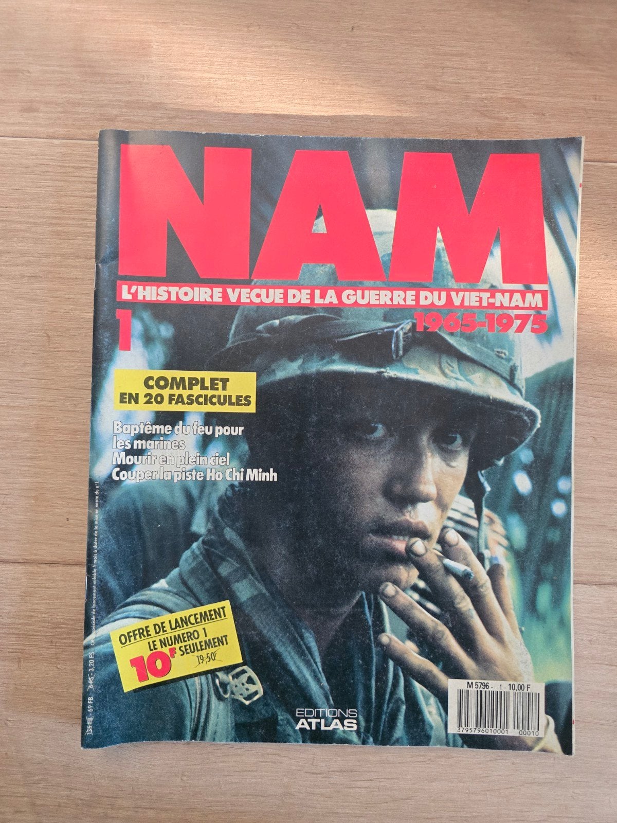 NAM n1 – Guerre du Viet-Nam 1965-1975 – Éditions Atlas 1988, Enlèvement ou Envoi, Utilisé