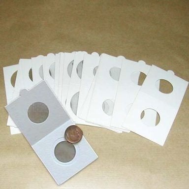 25 étuis autocollants grands pièces monnaie - 43-48-53 mm, Envoi