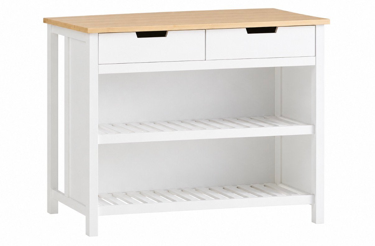 Chariot de cuisine / bar avec 2 tabourets, Maison & Meubles, Chêne, Moins de 100 cm, Comme neuf, 50 à 100 cm