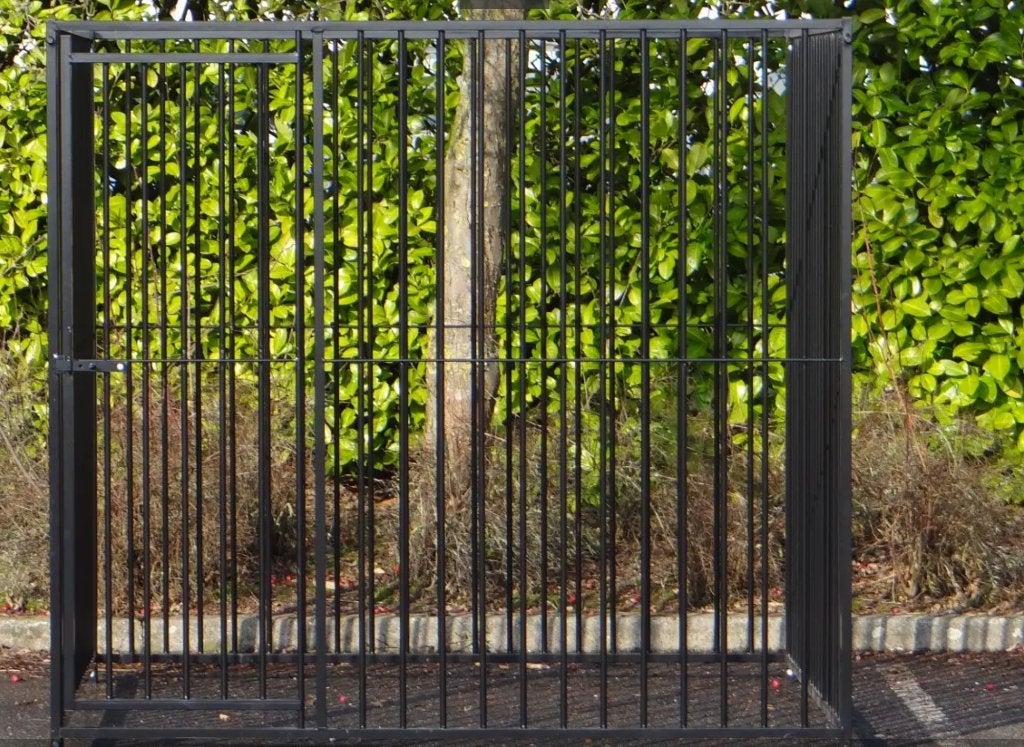 hondenkennel zwart, Ophalen, Gebruikt, Hondenkennel