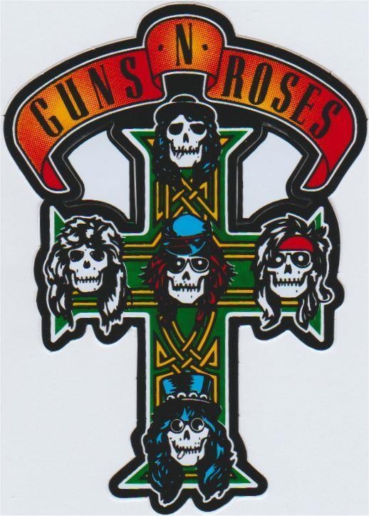 Guns N Roses sticker #1, Verzamelen, Muziek, Artiesten en Beroemdheden, Nieuw, Verzenden