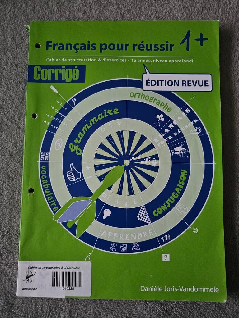 Francais pour reussir 1+ approfondi - Corrige (NE), Livres, Enlèvement, Néerlandais