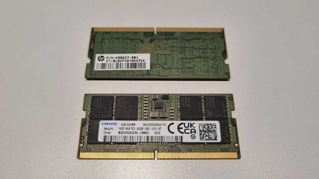 HP 32GB (2x 16GB) DDR5 RAM 5600 MHz 262-pin SO-DIMM, Computers en Software, 32 GB, Ophalen of Verzenden, Zo goed als nieuw, DDR5
