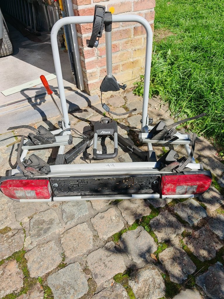 Porte-vélos Atera 2 vélos + boule d'attelage démontable, Enlèvement, Utilisé
