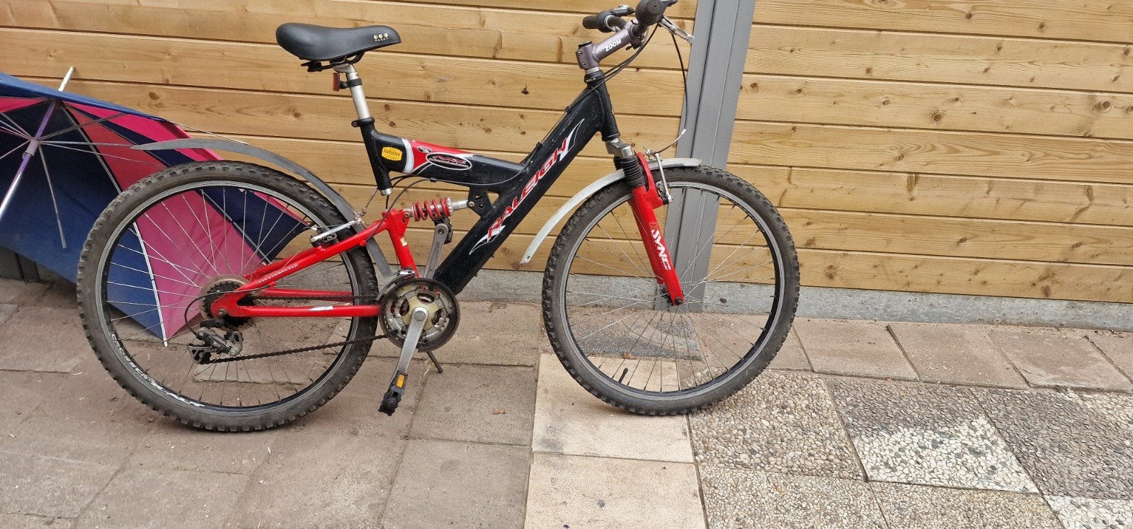 Mountainbike Raleigh, Gebruikt, Ophalen, Overige merken, Velgrem