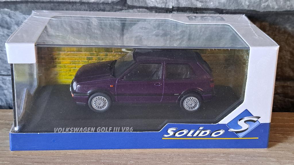VW Volkswagen Golf MKIII VR6 Mauve 1/43ème, Solido, Auto, Solido, Nieuw