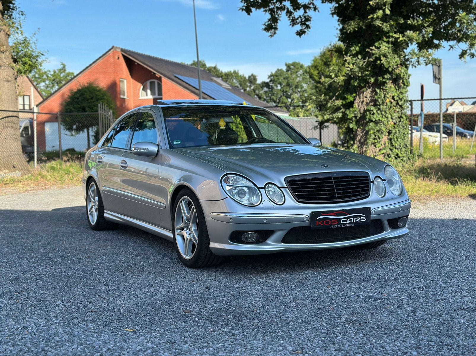 Mercedes E55 AMG/V8 Kompressor/476Pk/W211/2002, Automaat, Achterwielaandrijving, 8 cilinders, Leder