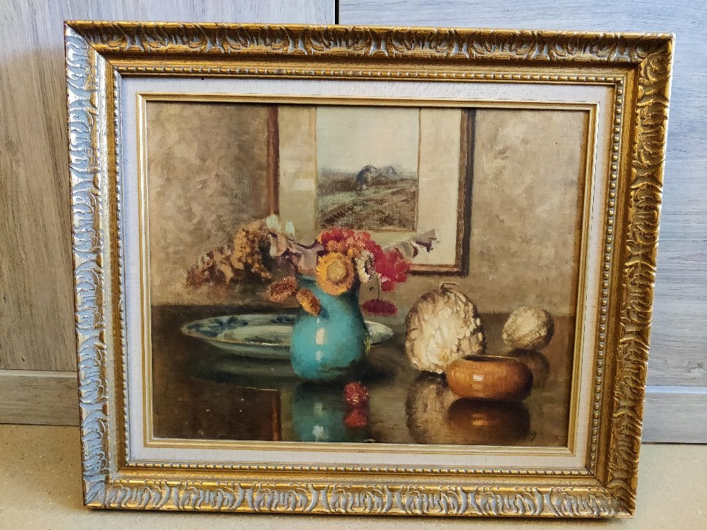 Paul Verdussen, Enlèvement ou Envoi, Signé, Nature morte, Toile