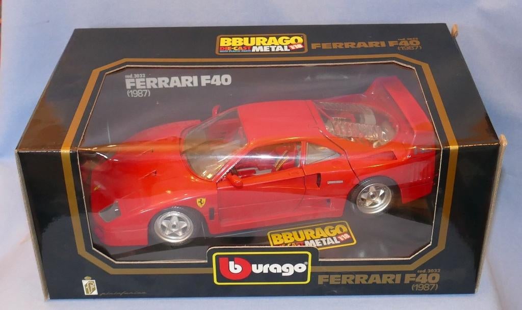 Vente d'actions Bburago 1/18 : Ferrari F40 1987, Envoi, Neuf, Voiture, Burago