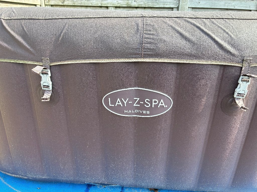 Lay-Z-Spa 7 persoons, Jardin & Terrasse, Bains à remous et Spas, Enlèvement, Utilisé, Couverture, Gonflable
