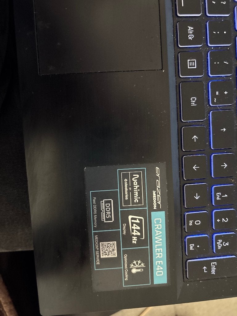 Vende pc portable Medion erazer, Ophalen, Gebruikt, Met videokaart, 2 tot 3 Ghz