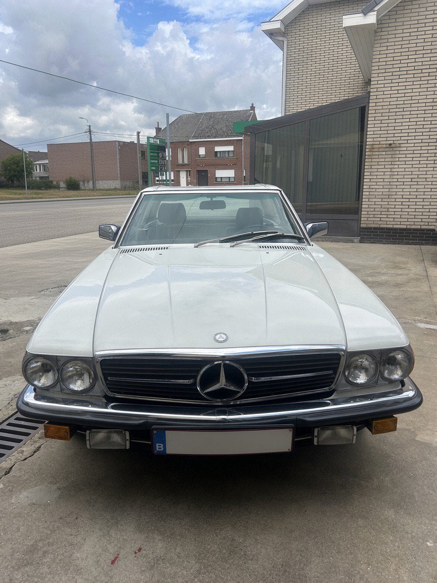 Mercedes-Benz 280 SL (R107) – 1985 (Amerikaans), Auto's, Automaat, Cabriolet, Wit, Mercedes-Benz