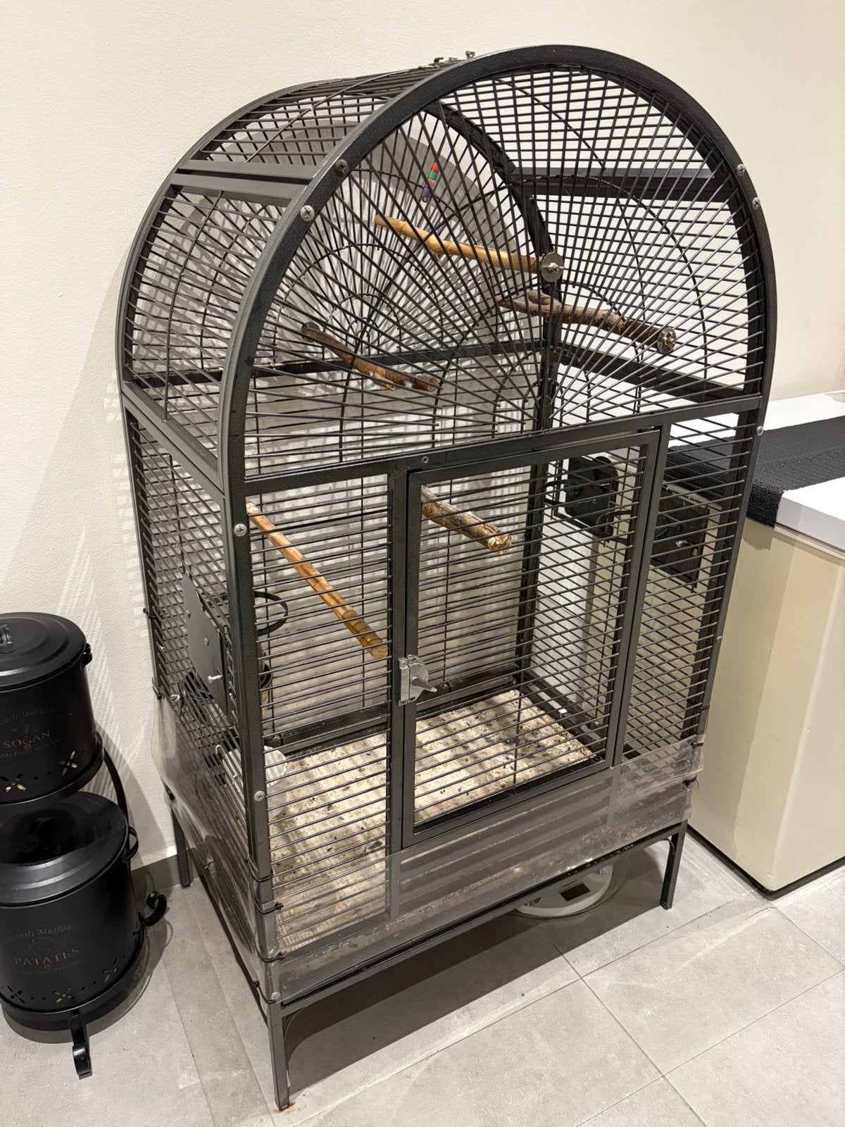 Cage à oiseaux robuste, Enlèvement, Comme neuf, Métal, Cage à oiseaux
