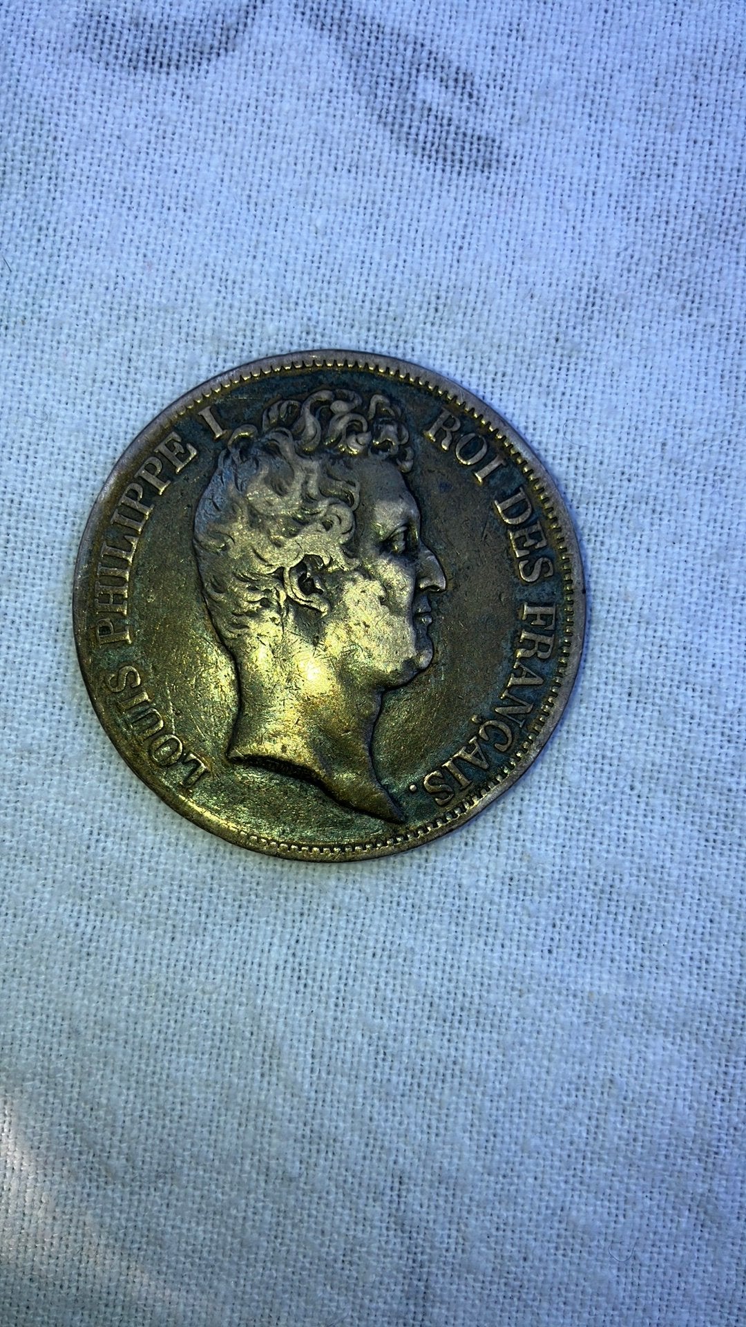 Zilveren 5 Francs 1834 W (Lille) Louis-Philippe I Frankrijk, Ophalen of Verzenden, Zilver