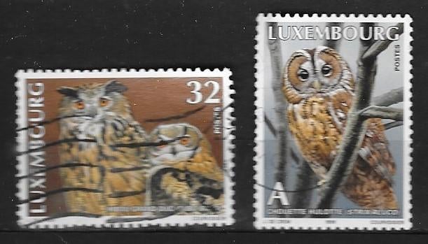 Timbres animaux oiseaux Hiboux a, b, c, d, Verzenden, Gestempeld
