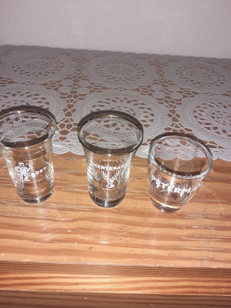 Verres Peterman de collection (Lot de 3), Collections, Verres & Petits Verres, Comme neuf, Autres types, Enlèvement