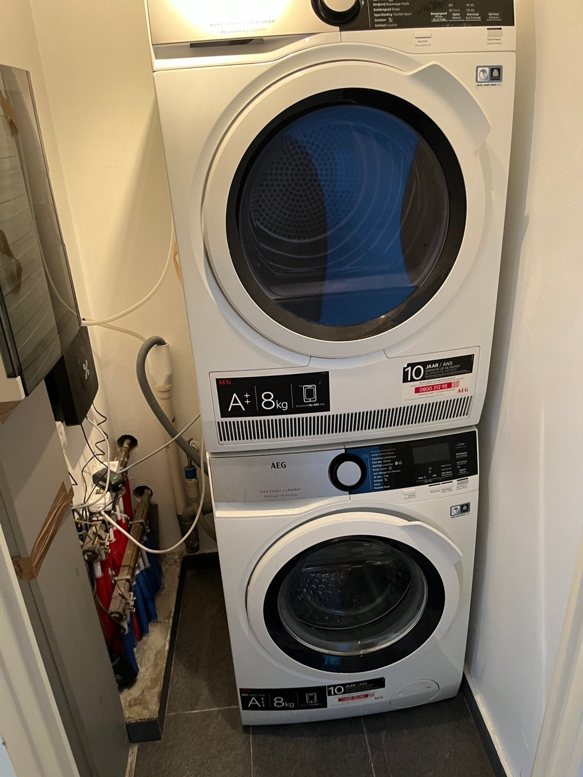 Wasmachine en droogkast AEG, Elektronische apparatuur, 10 kg of meer, Ophalen, Gebruikt