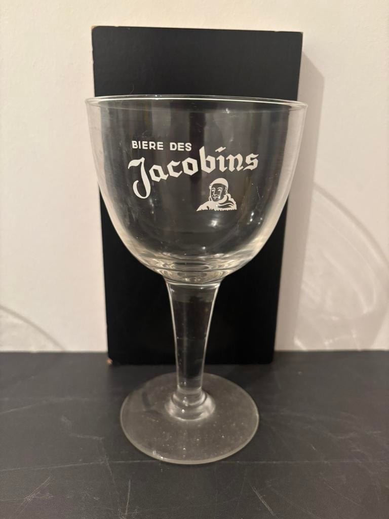 Ancien verre à bière Biere Des Jacobins, Collections, Enlèvement ou Envoi, Comme neuf, Verre ou Verres, Autres marques