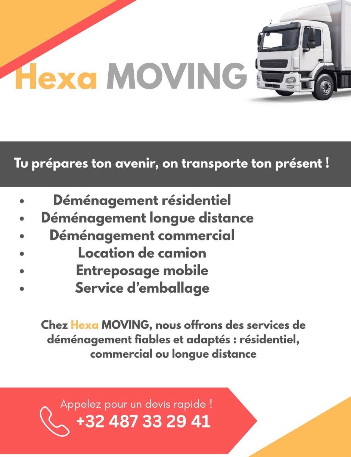 Déménagement partout en belgique