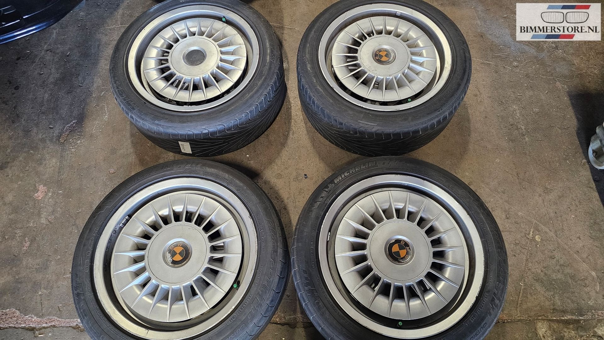 Set Originele styling 20 velgen 8X17 ET20 5 serie E34 E32 17, Auto-onderdelen, Gebruikt, -, -, Banden en Velgen