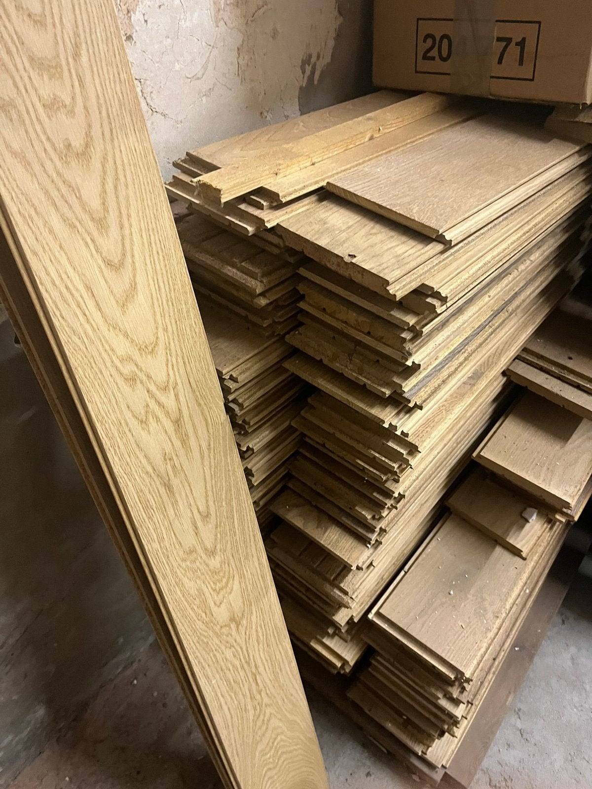 'Klikparket volwaardig massief Eik 15mm x 20m2, Ophalen, Minder dan 25 mm, Eiken, Overige typen