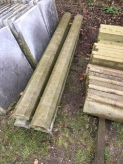 betonnen afdekkappen voor dubbele betonplaten, Tuin en Terras, Schuttingen, Ophalen, Overige materialen, Minder dan 3 meter, Nieuw