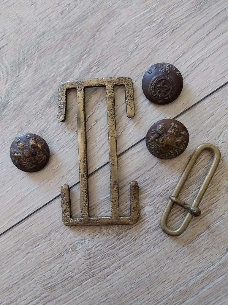 Lotje wo1 Brits knopen gespen, Ophalen of Verzenden