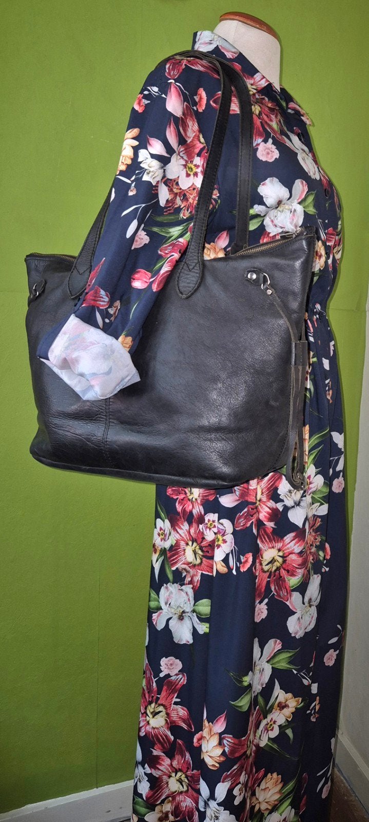 sac à bandoulière en cuir noir Chabo, Enlèvement ou Envoi, Noir, Cuir