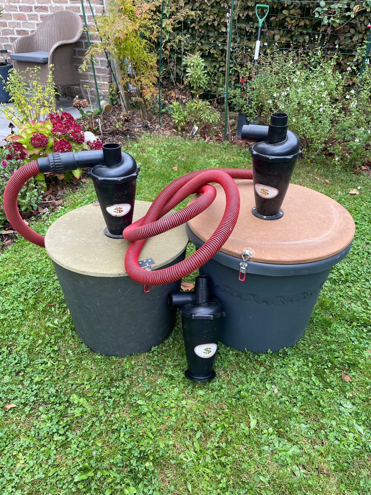 Lot 2 séparateur cyclone aspirateur d’atelier +accessoires, Enlèvement, Utilisé