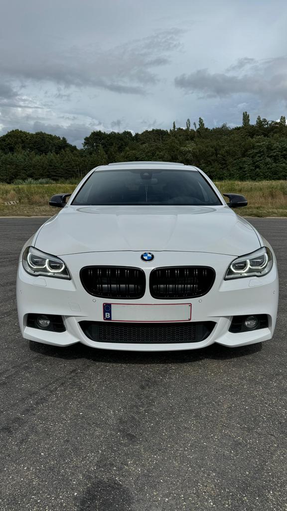 BMW 520d F10 M-pakket, Autos, Cuir, Euro 6, Noir, 5 portes