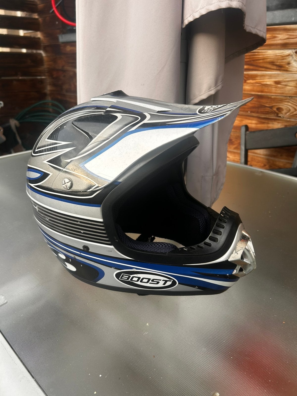 Cross helm goed staat xL, Motoren, Ophalen, XL