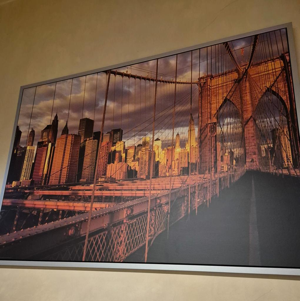 Tableau toile Pont Brooklyn, Enlèvement, Verre, Tableau